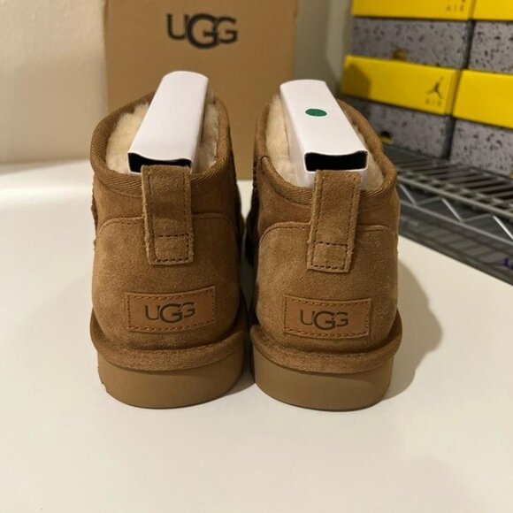 UGG Classic Ultra Mini Chestnut Ankle Boots - Picture 2 of 8